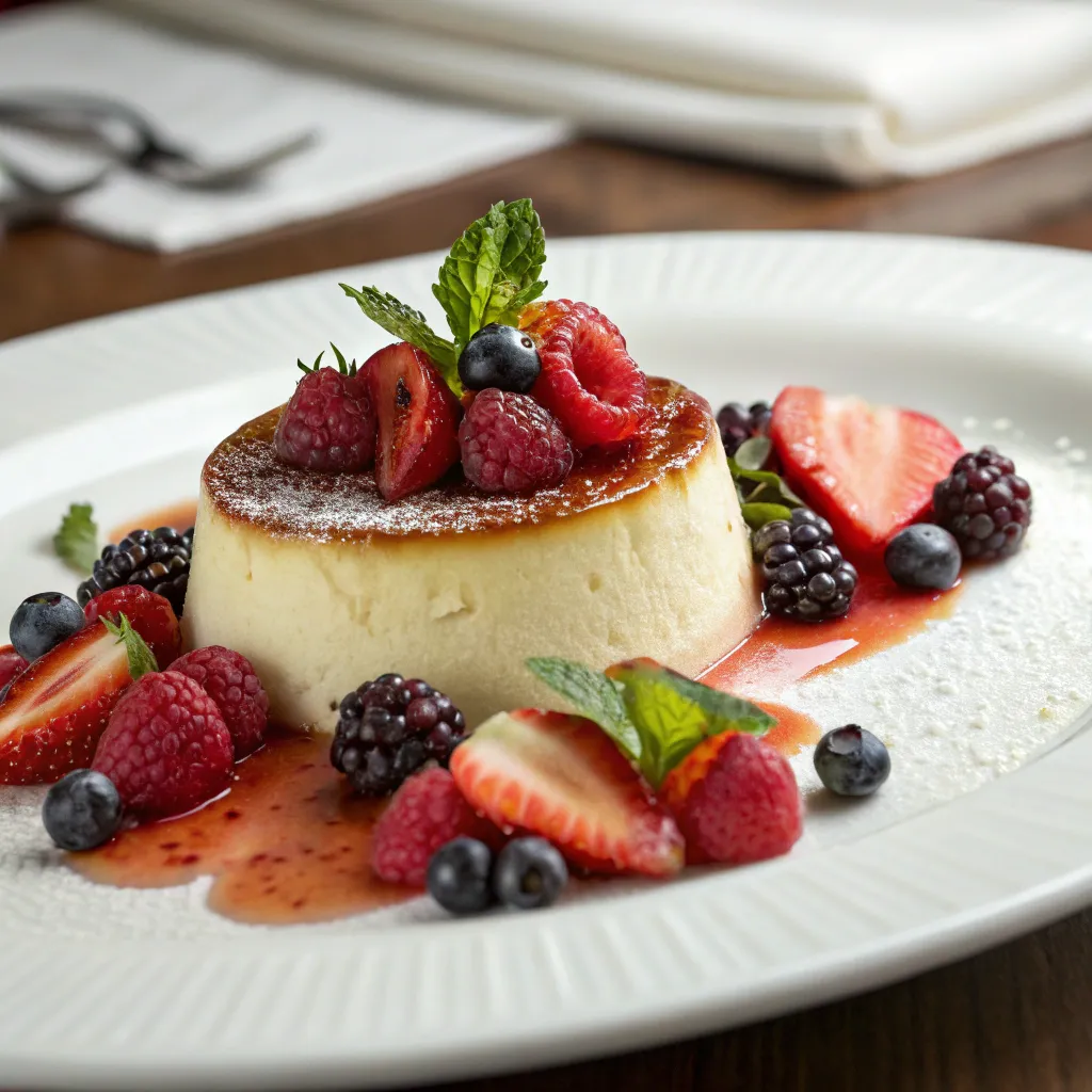 A deliciously prepared dessert
